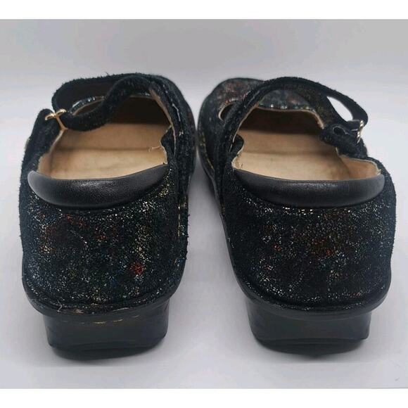 Alegria Romantic Mary Jane Shoes 38 8/8.5 Belle Colorful Shiny Floral Comfort - Picture 4 of 8